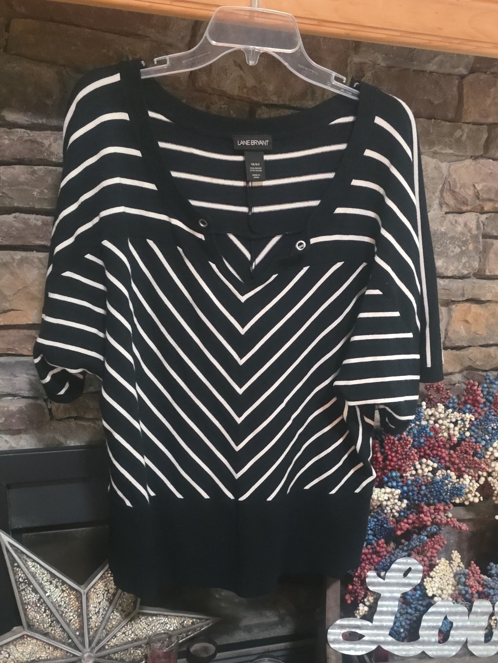Sale💫Lane Bryant Striped Sweater Blouse Size 18/20